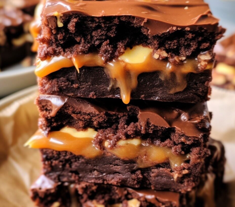 Keto Snickers Brownies