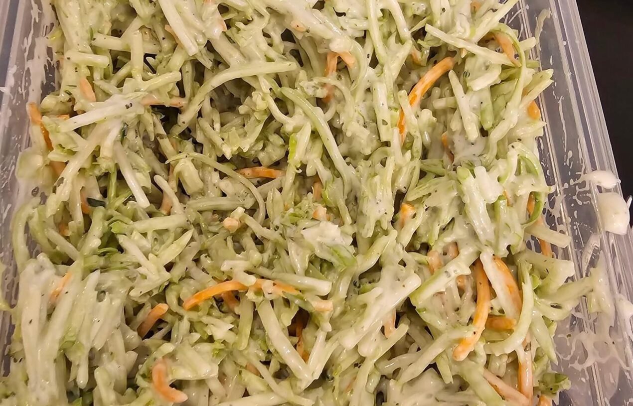 Vegan Two-Ingredient Broccoli Slaw