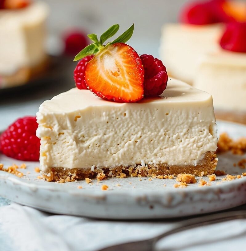 Vegan No-Bake Coconut Yogurt Cheesecake