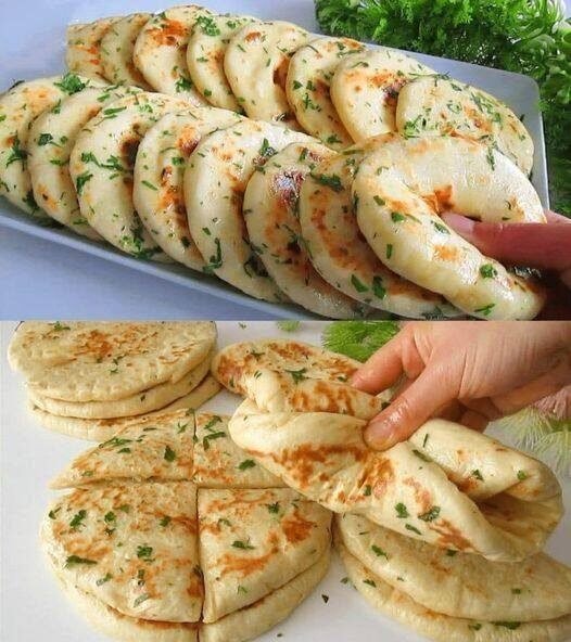 Vegan Garlic Flatbreads