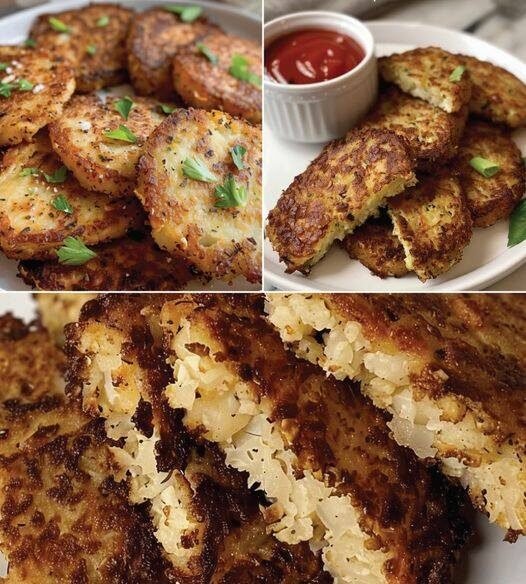 Vegan Cauliflower Hash Browns