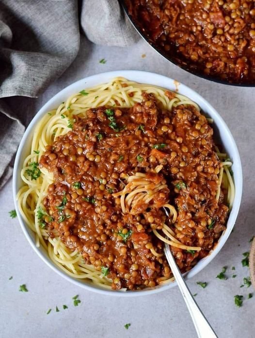 Vegan Lentil Bolognese Recipe