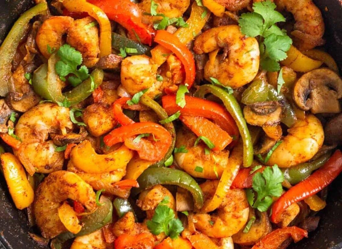 Zero Point Shrimp Fajitas