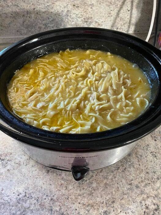 Weight Watchers Crockpot Chicken and Noodles Soup