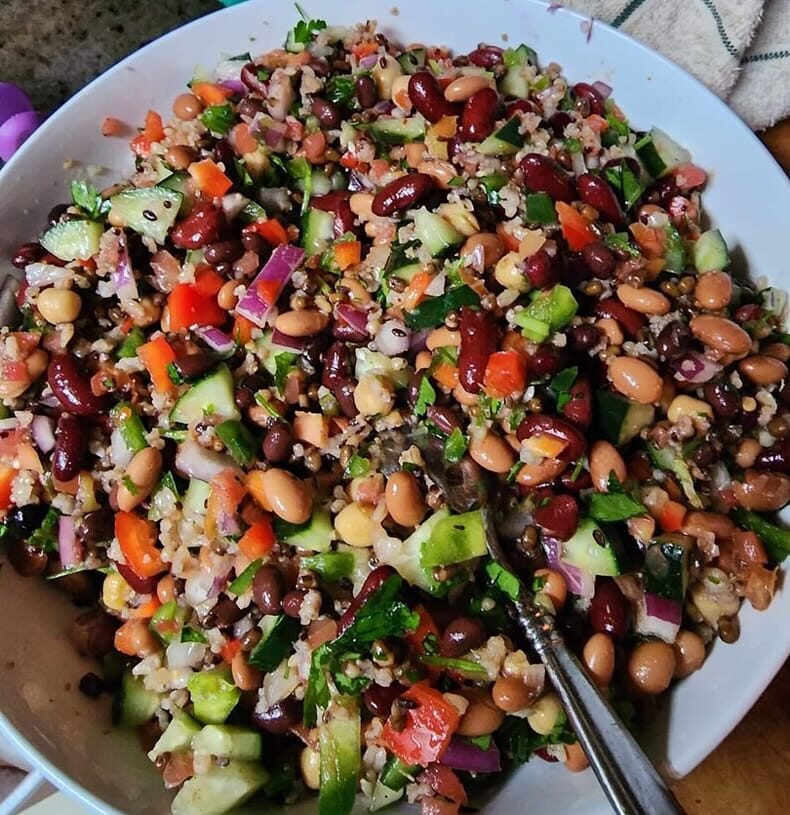 Vegan High Protein Vegetable, Quinoa Bowl Recipe