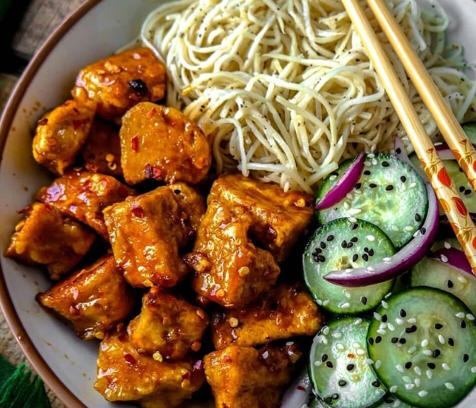 Crispy Garlic Soy Tofu