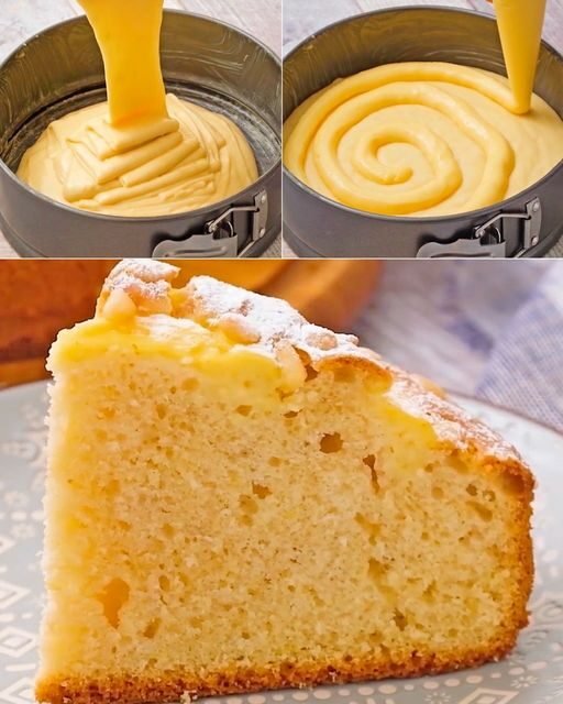 Keto-Low-Carb Creamy Custard Cake