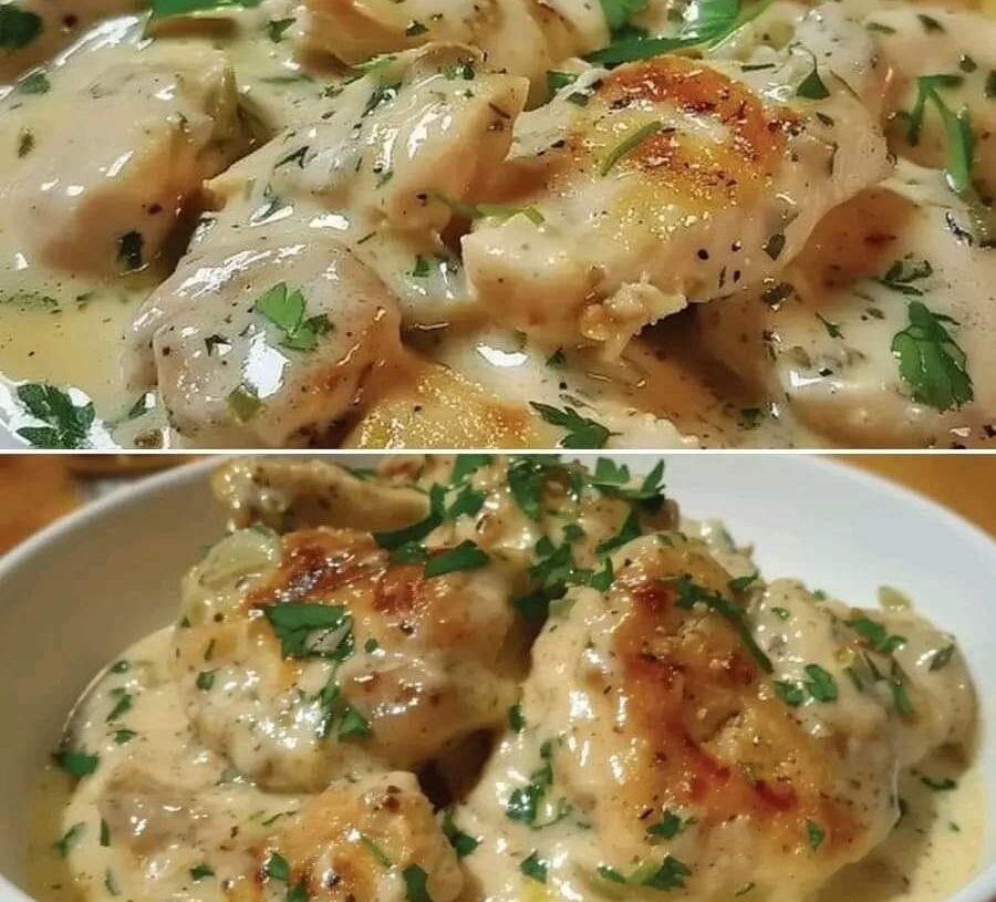 Keto Creamy Garlic Chicken