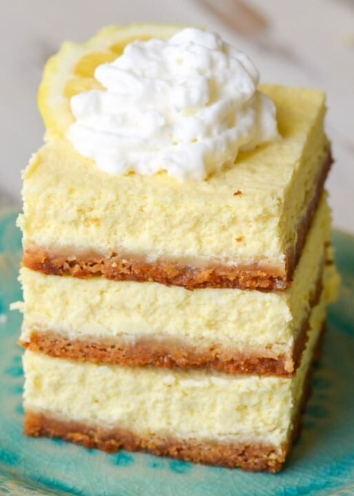 Easy Keto Lemon Cheesecake Bars