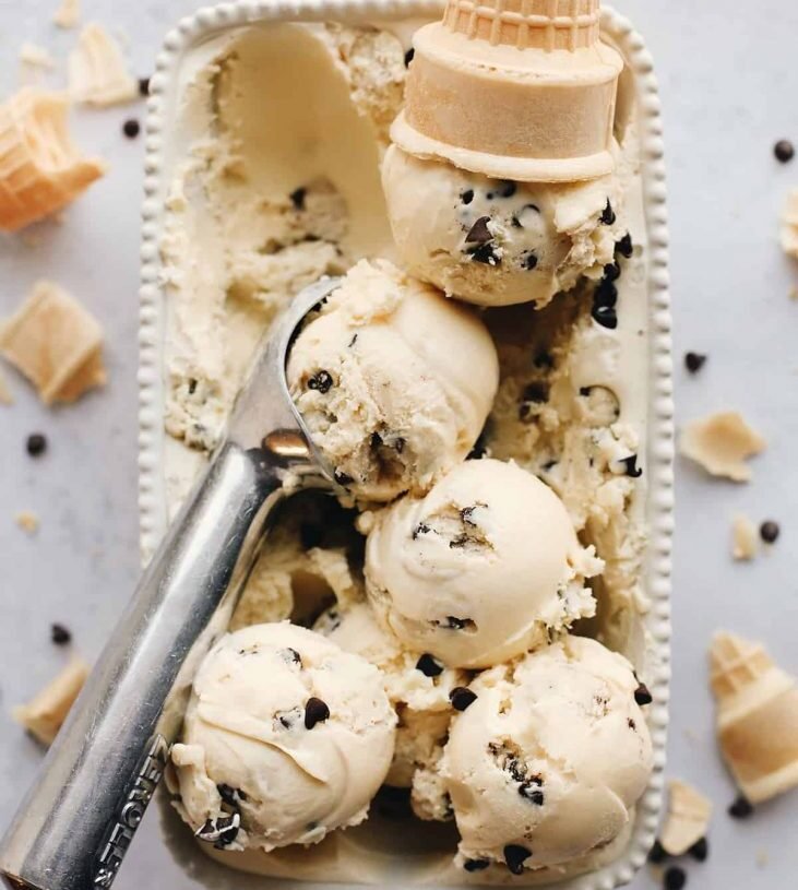 2 Point Chocolate Chip Ice cream Balls