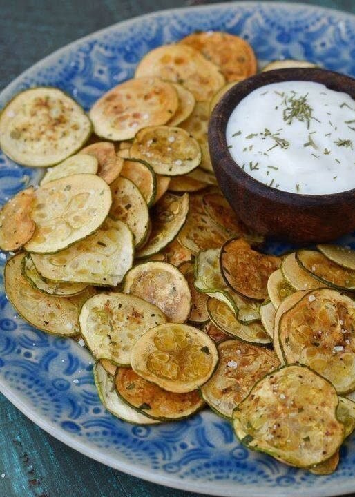 Keto Ranch Zucchini Chips