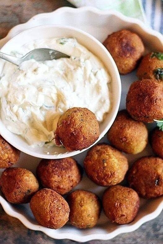 Crispy Homemade Falafels.