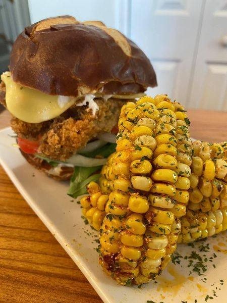 Fried Oyster Mushroom Sandwich