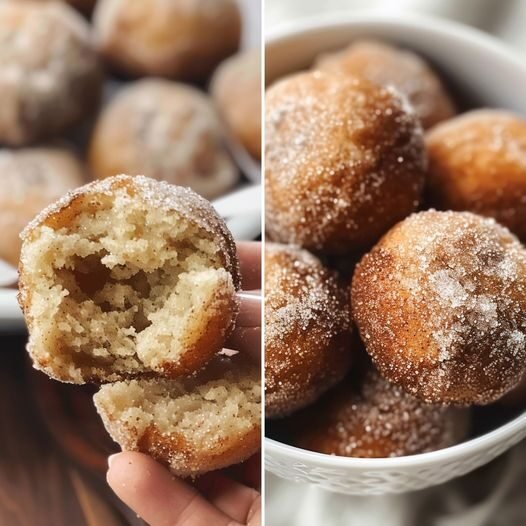 No-Bake Cinnamon Sugar Donut Holes