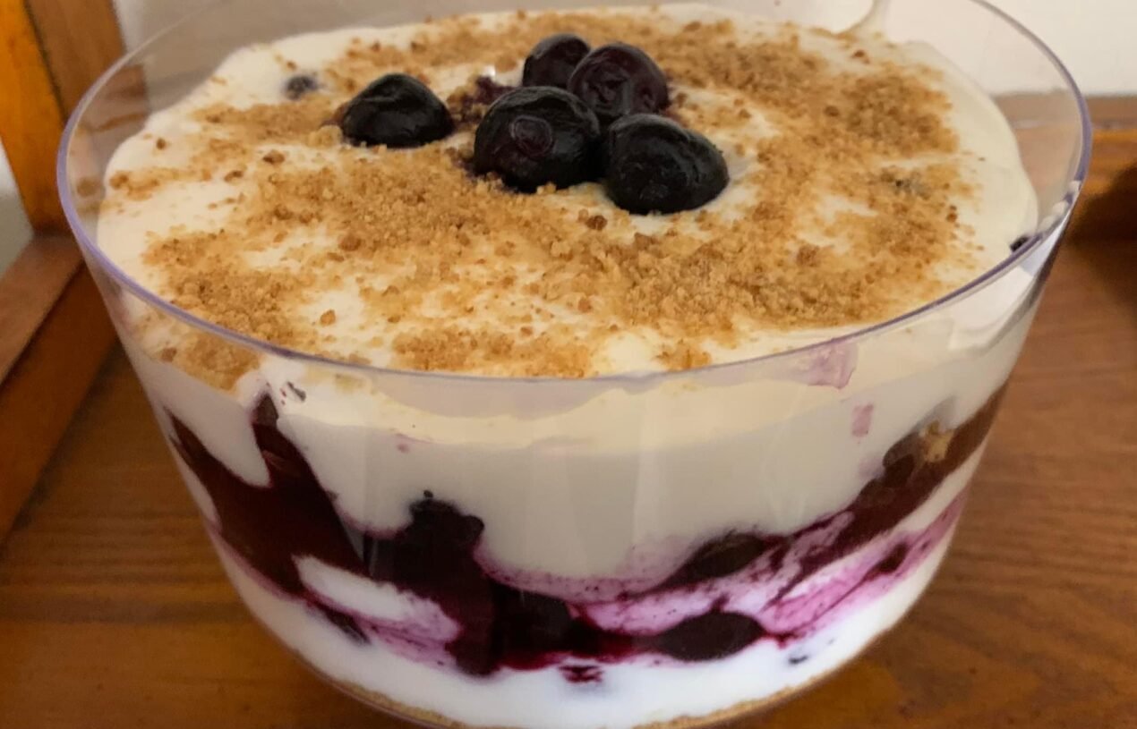 One weight watchers point Blueberry Cheesecake