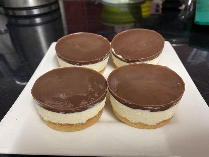 KETO DOUBLE LAYER CHEESECAKE FAT BOMBS