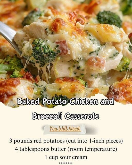 Baked Potato Chicken and Broccoli Casserole