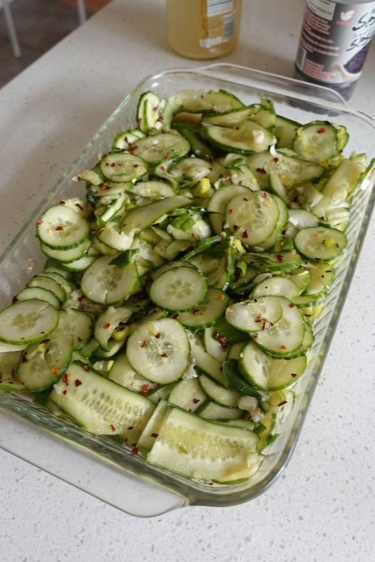 Vegan Cucumber Snack with a BANG