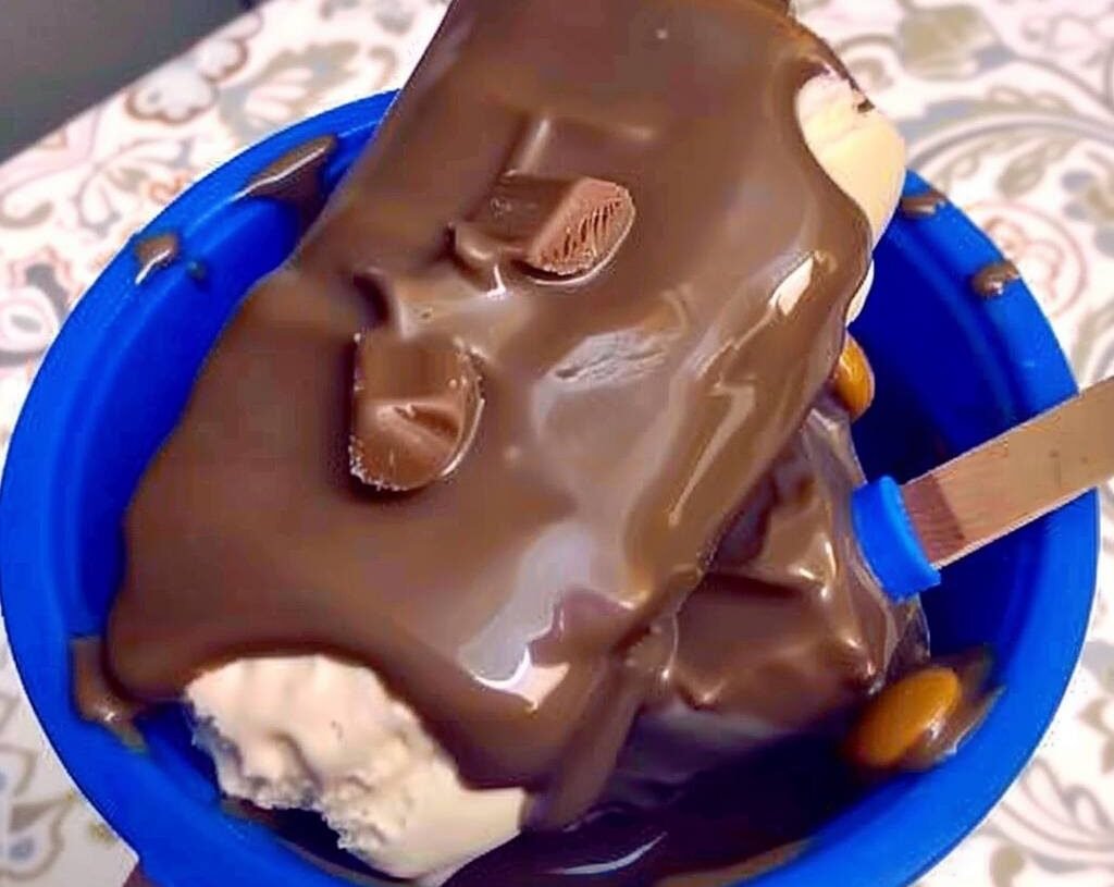 Keto Reese’s Ice Cream with Chocolate Magic Shell