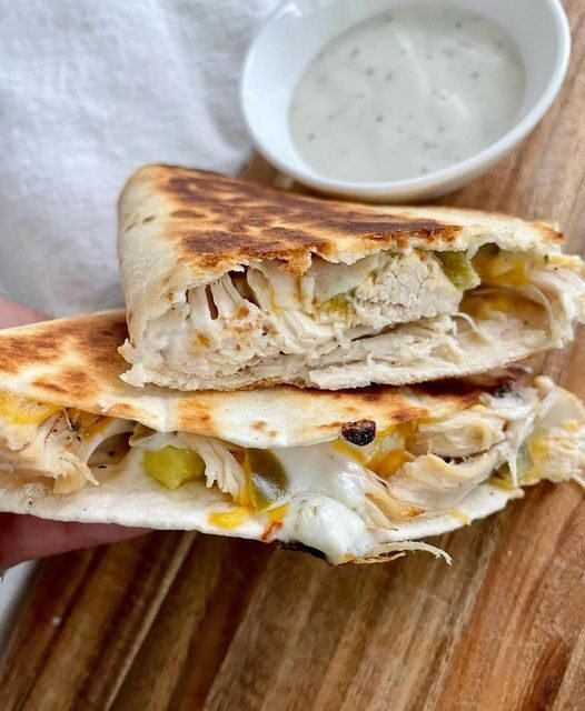 Weight Watchers Spicy Chicken Ranch Quesadillas