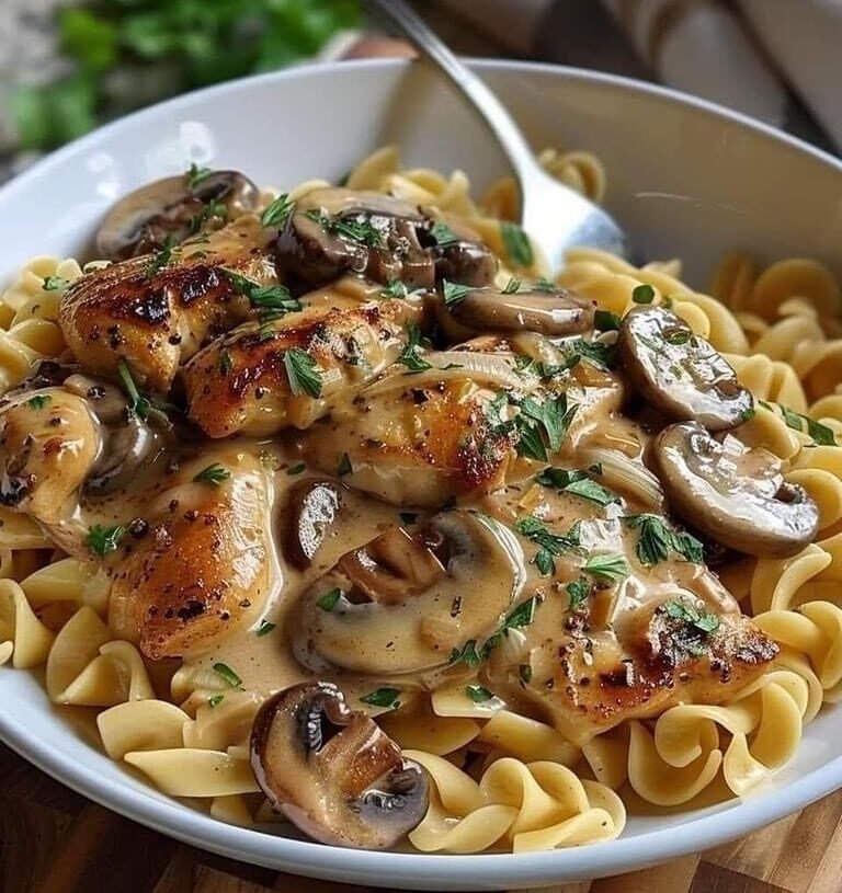 Chicken with Buttered Noodle