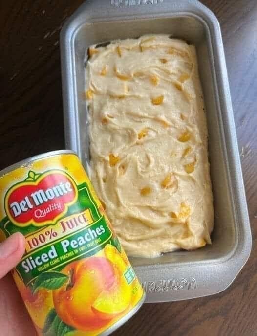 Peaches And Cream Cheese Loaf