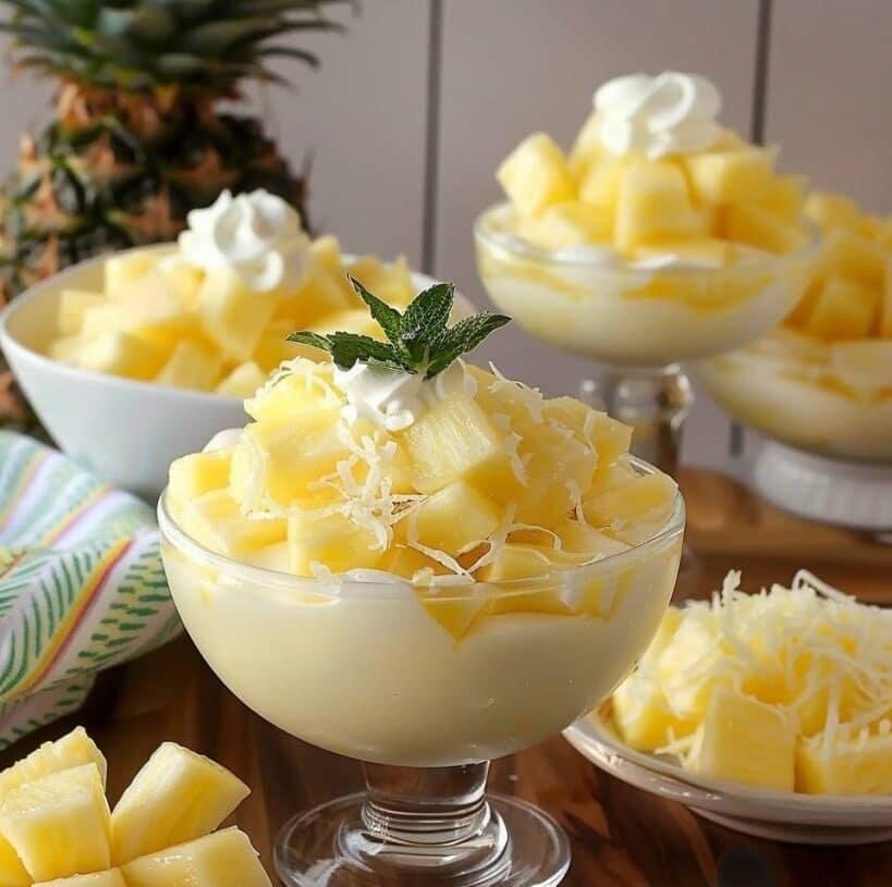 Easy Pineapple Dessert Tropical Delight 6347