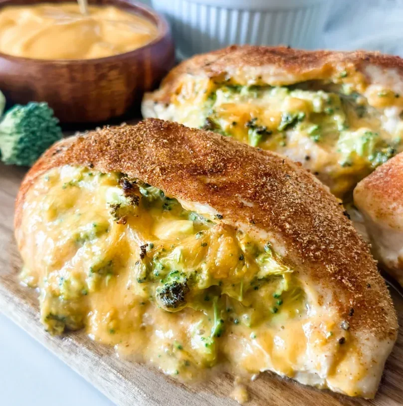 Broccoli Cheddar Stuffed Chicken Breasts