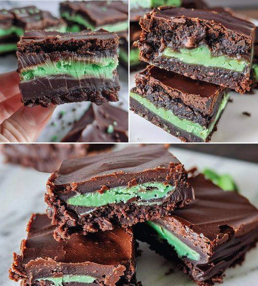 Keto Chocolate Fudge Mint Chip Brownies