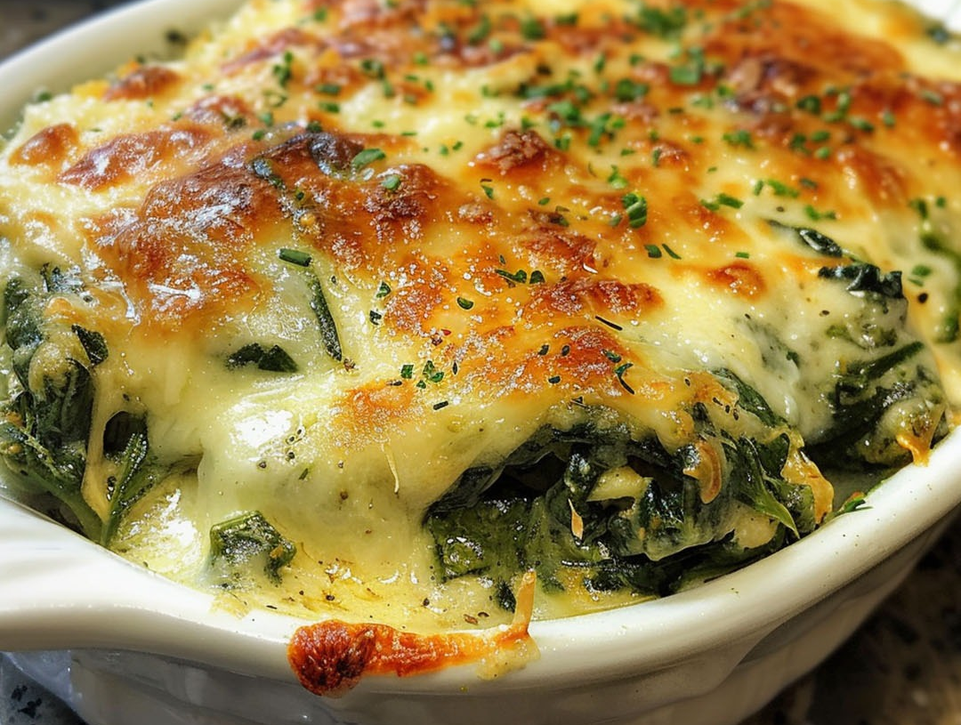 Vegan Spinach Gratin