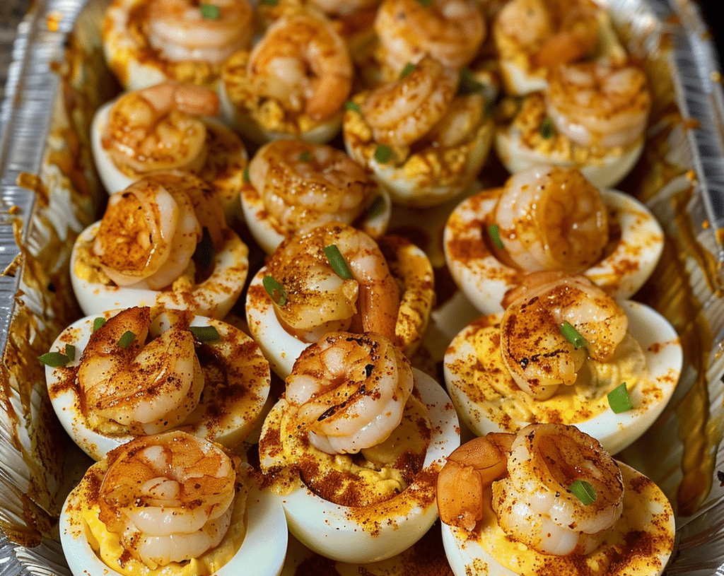 Cajun Shrimp Deviled Eggs