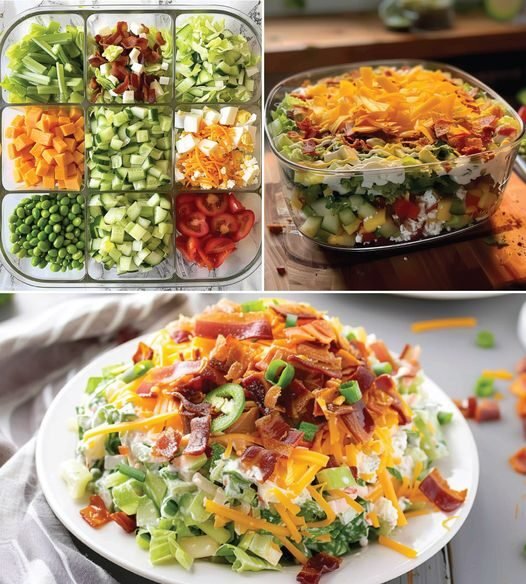 Keto Seven-layer Salad