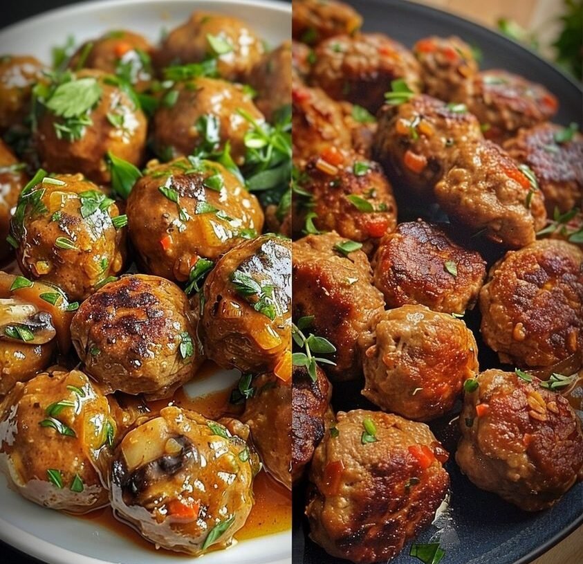 Vegan Mushroom Meatballs