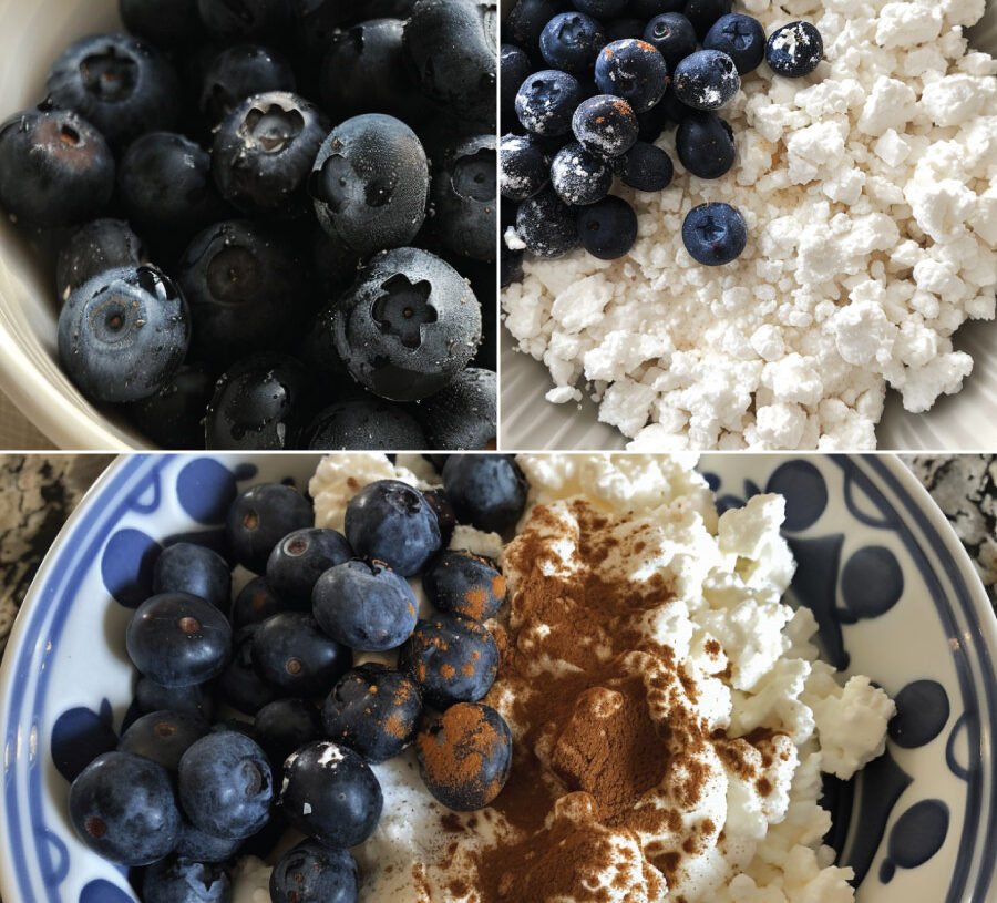 Keto Cottage Cheese and Blueberries