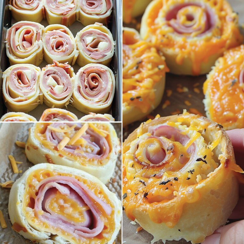 Easy Keto Ham and Cheese Rolls