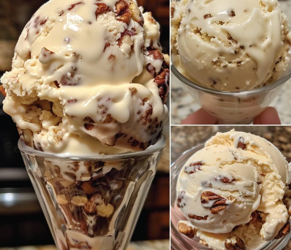 Low Carb Butter Pecan Keto Ice Cream