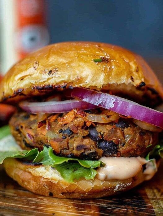 Vegan Lentil Oat Burger