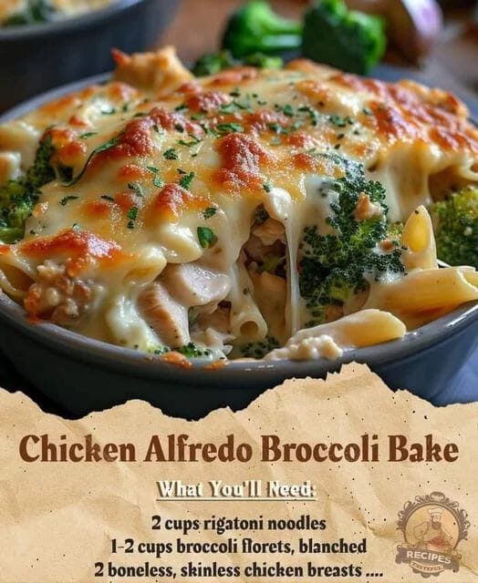 Chicken Alfredo Broccoli