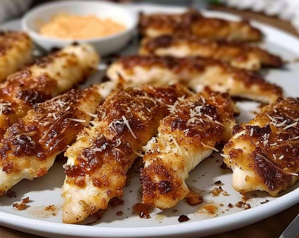 Keto Garlic Parmesan Chicken Tenders