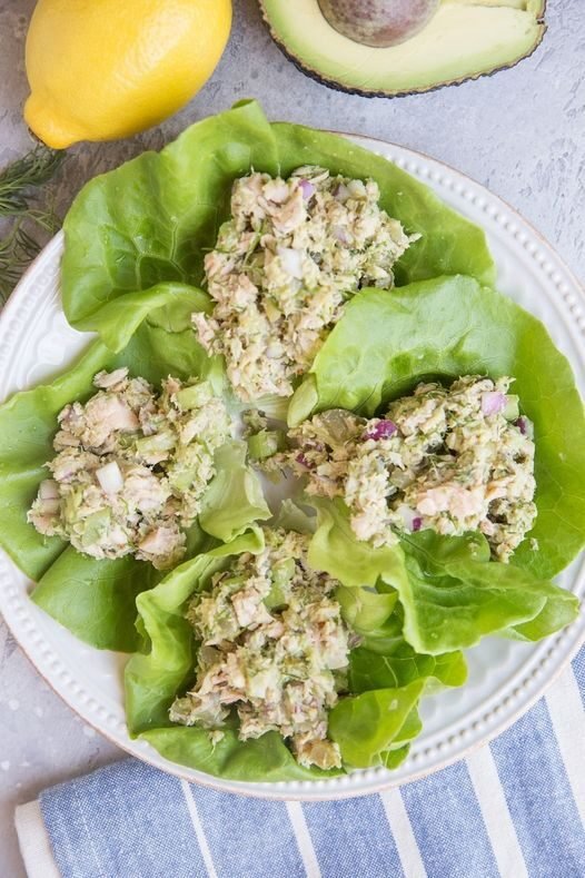 Tuna Salad Lettuce Wraps