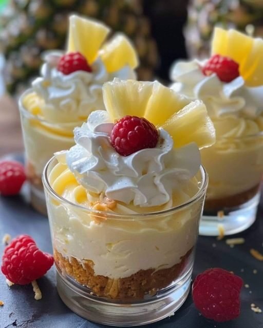 Tropical Pina Colada Cheesecake Mousse (Weight Watchers-Friendly)