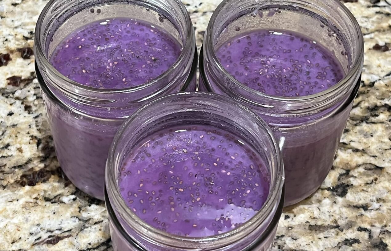 Purple Sweet Potato Coconut Chia Pudding