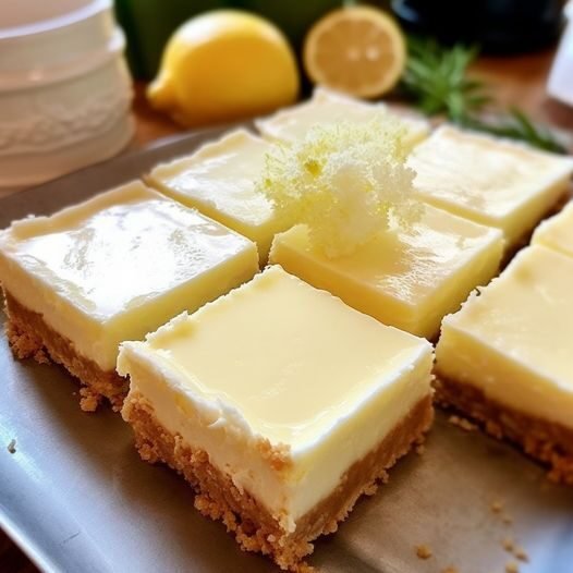 KETO CREAMY LEMON SQUARES