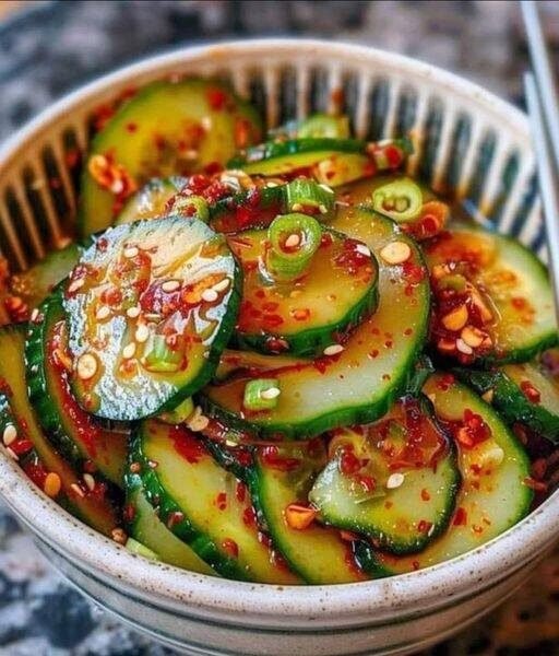 Spicy Korean Cucumber Salad 🌶️