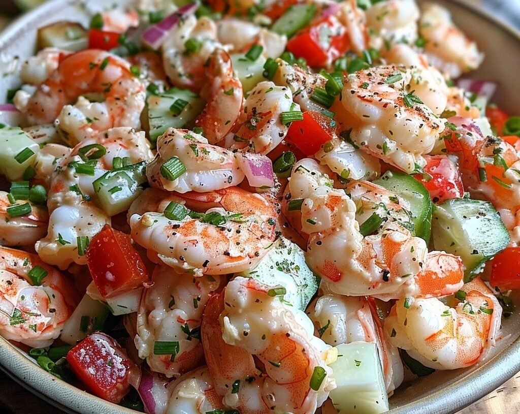 Shrimp Salad with Vegetables