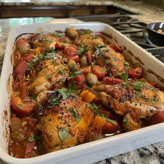 Baked Chicken Cacciatore