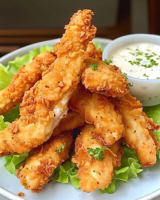 Weight Watchers-Friendly Crispy Chicken Fingers with Tartar Sauce