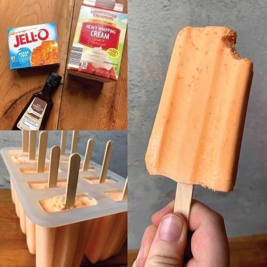 Creamy Orange Popsicles