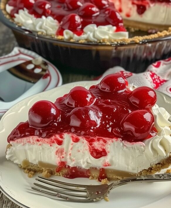 Low-Carb No-Bake Cherry Cheesecake