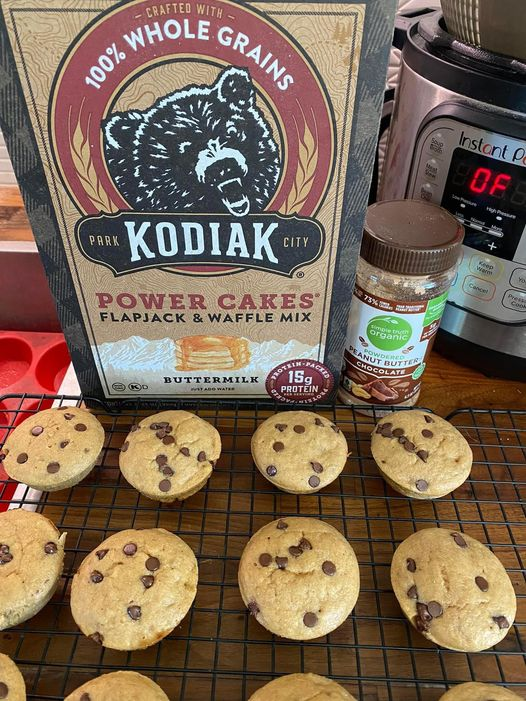 Low-Point Chocolate Chip Muffins Recipe with Kodiak Cake Mix